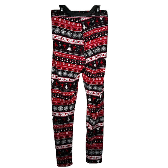 🔥Shosho Festive Reindeer Geometric Leggings - Picture 3 of 5